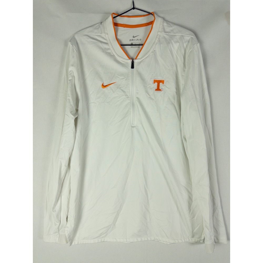 Nike Dri-Fit Tennessee Volunteers Quarter Zip Pullover Mens M White Streetwear